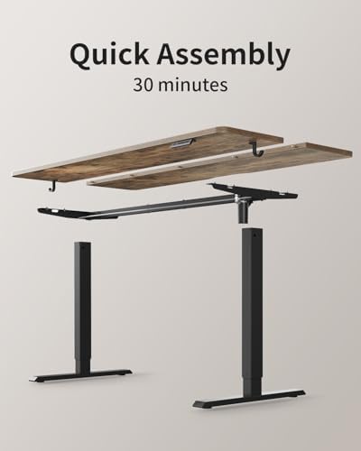 Electric Standing Desk, 48 x 24 Inches Height Adjustable Stand up Desk, Sit Stand Home