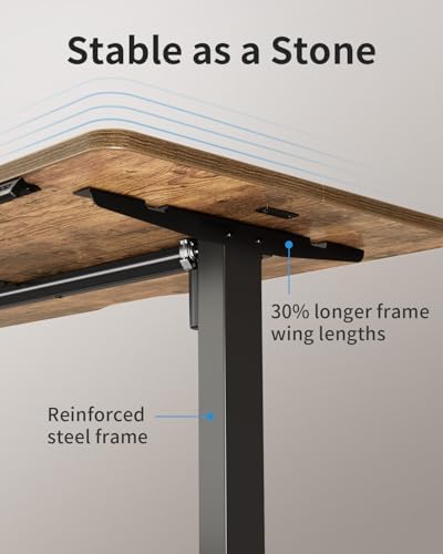 Electric Standing Desk, 48 x 24 Inches Height Adjustable Stand up Desk, Sit Stand Home