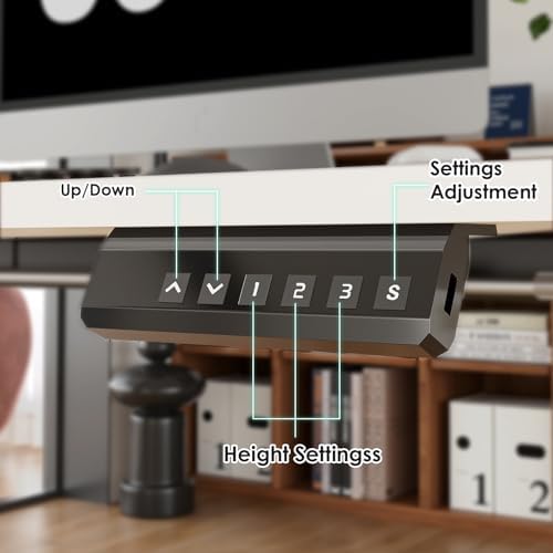Electric Standing Desk Adjustable Height Sit Stand Home Office Desk with Splice Board