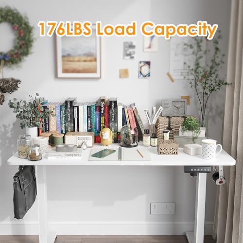 Electric Standing Desk Adjustable Height Sit Stand Home Office Desk with Splice Board