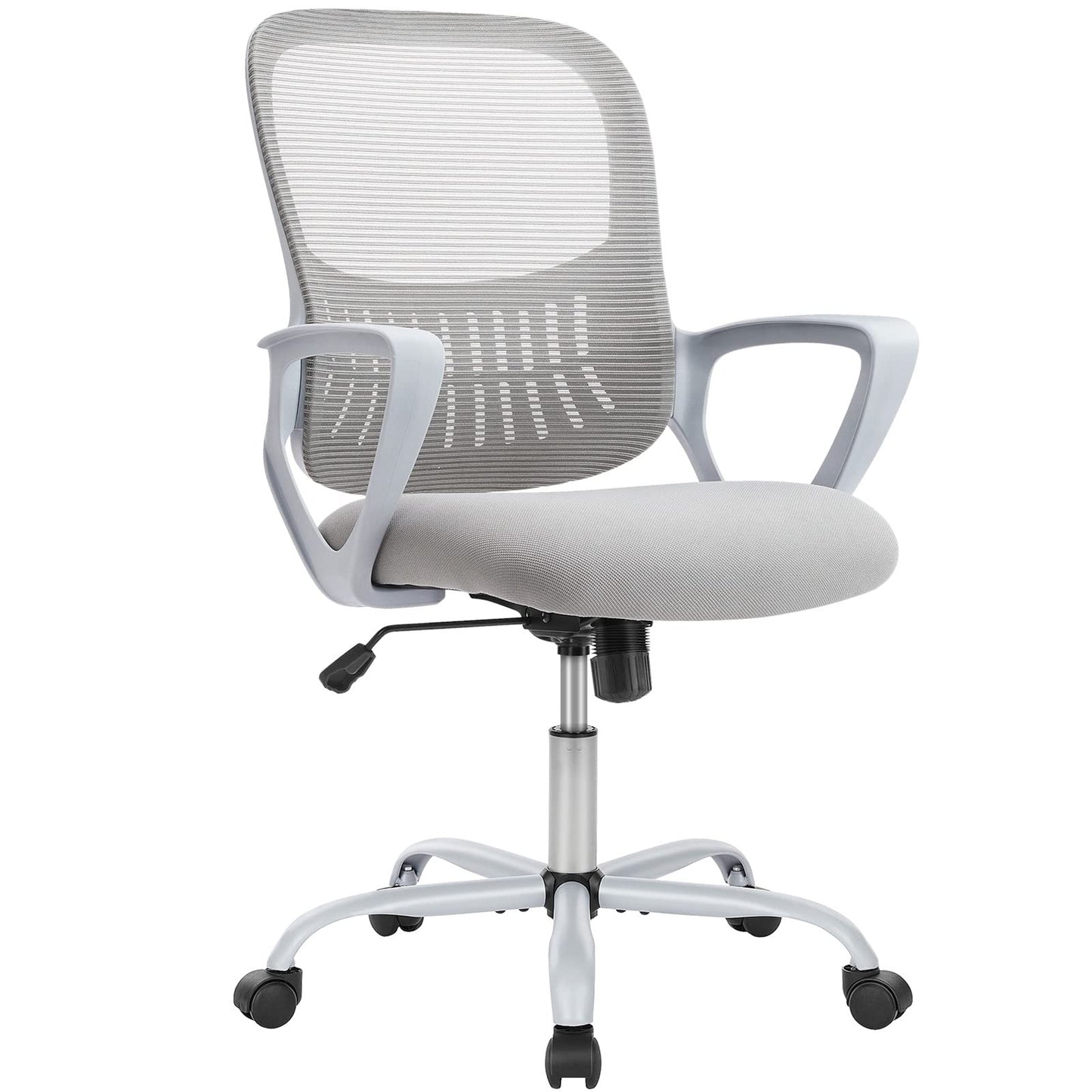 Ergonomic Home Office Chair – Mid-Back Mesh Computer Desk Chair with Lumbar Support