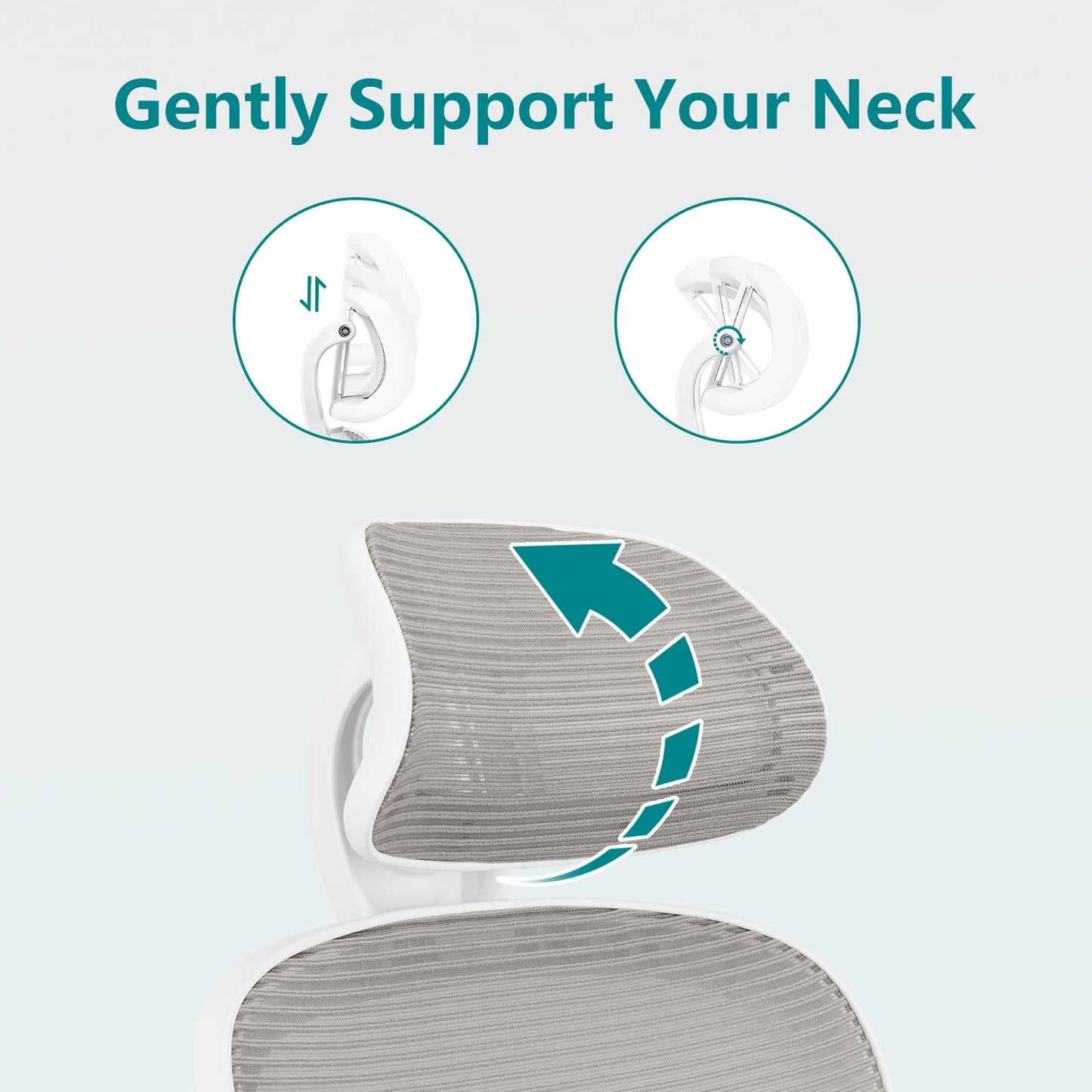 Ergonomic Home Office Chair – Mid-Back Mesh Computer Desk Chair with Lumbar Support