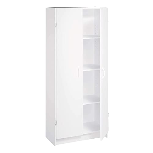 Pantry Cabinet Cupboard with 2 Doors, Adjustable Shelves, Standing, Storage for Kitchen,