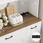 71" Tall Kitchen Pantry Storage Cabinet with Charging Station,