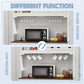 71" Pantry Cabinet, Kitchen Pantry Storage Cabinet with Charging Station, Kitchen Hutch with Countertop,