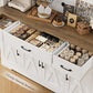 71" Tall Kitchen Pantry Storage Cabinet with Charging Station,
