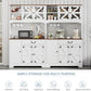 71" Pantry Cabinet, Kitchen Pantry Storage Cabinet with Charging Station, Kitchen Hutch with Countertop,