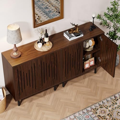 Buffet  Set of 2 Sideboard with Storage, 59" Buffet Sideboard Cabinet