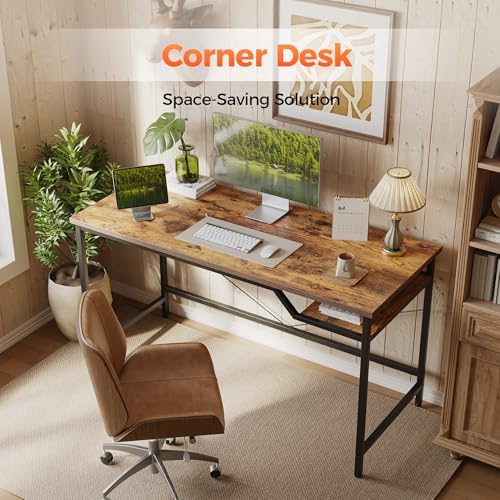 Computer Desk 48 X 24 inch, Gaming Desk for Small Spaces, Modern Simple Style