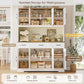 71" Tall Kitchen Pantry Storage Cabinet with Charging Station,