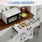 71" Pantry Cabinet, Kitchen Pantry Storage Cabinet with Charging Station, Kitchen Hutch with Countertop,