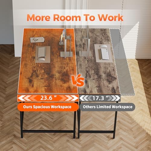 Computer Desk 48 X 24 inch, Gaming Desk for Small Spaces, Modern Simple Style
