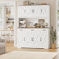 71" Tall Kitchen Pantry Storage Cabinet with Charging Station,