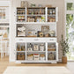71" Tall Kitchen Pantry Storage Cabinet with Charging Station,