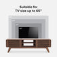 Mid-Century Modern TV Stand – 59" Walnut Entertainment Center for 55–65 Inch TVs,