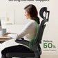 Ergonomic Office Chair with Mesh Back, Adjustable Lumbar Support, 3D Armrests & Headrest,