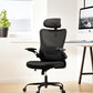 Ergonomic Office Chair with Mesh Back, Adjustable Lumbar Support, 3D Armrests & Headrest,