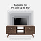 Mid-Century Modern TV Stand – 59" Walnut Entertainment Center for 55–65 Inch TVs,