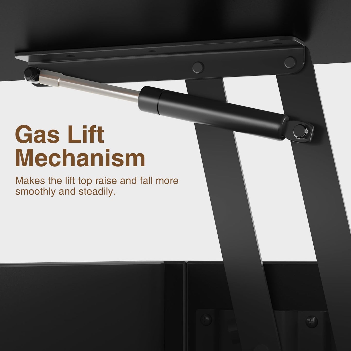 Lift Top Coffee Table – Convertible Espresso Table with Drawers & Hidden Storage,