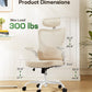 Ergonomic Office Chair with Mesh Back, Adjustable Lumbar Support, 3D Armrests & Headrest,