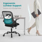 Ergonomic Home Office Chair – Mid-Back Mesh Computer Desk Chair with Lumbar Support