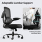 White Ergonomic Office Chair – Mesh Desk Chair with Adjustable Lumbar Support, Comfortable Executive