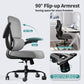 White Ergonomic Office Chair – Mesh Desk Chair with Adjustable Lumbar Support, Comfortable Executive