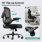 White Ergonomic Office Chair – Mesh Desk Chair with Adjustable Lumbar Support, Comfortable Executive