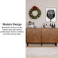 58" Coffee Bar Cabinet with Storage, Buffet Cabinet with 4 Large Doors, Storage Cabinet