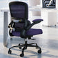 White Ergonomic Office Chair – Mesh Desk Chair with Adjustable Lumbar Support, Comfortable Executive