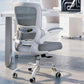 White Ergonomic Office Chair – Mesh Desk Chair with Adjustable Lumbar Support, Comfortable Executive