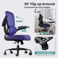 White Ergonomic Office Chair – Mesh Desk Chair with Adjustable Lumbar Support, Comfortable Executive