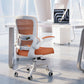 White Ergonomic Office Chair – Mesh Desk Chair with Adjustable Lumbar Support, Comfortable Executive