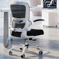 White Ergonomic Office Chair – Mesh Desk Chair with Adjustable Lumbar Support, Comfortable Executive