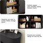 1055" Sideboard Buffet Cabinet with Storage, Storage Cabinet with Sliding Door & Adjustable Shelf