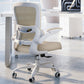 White Ergonomic Office Chair – Mesh Desk Chair with Adjustable Lumbar Support, Comfortable Executive