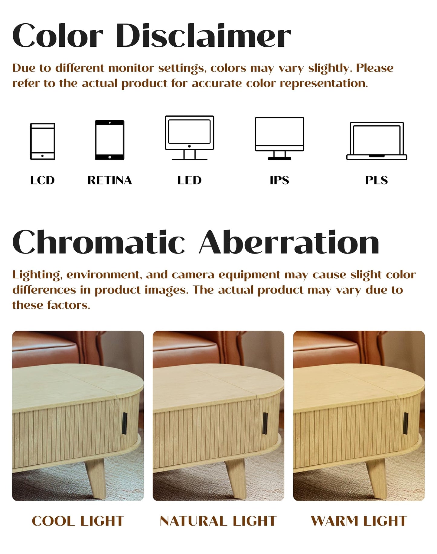 Oval Lift Top Coffee Table with Storage, 47.2" Mid Century Modern Living Room Center Table