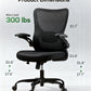 Ergonomic Office Chair with Mesh Back, Adjustable Lumbar Support, 3D Armrests & Headrest,