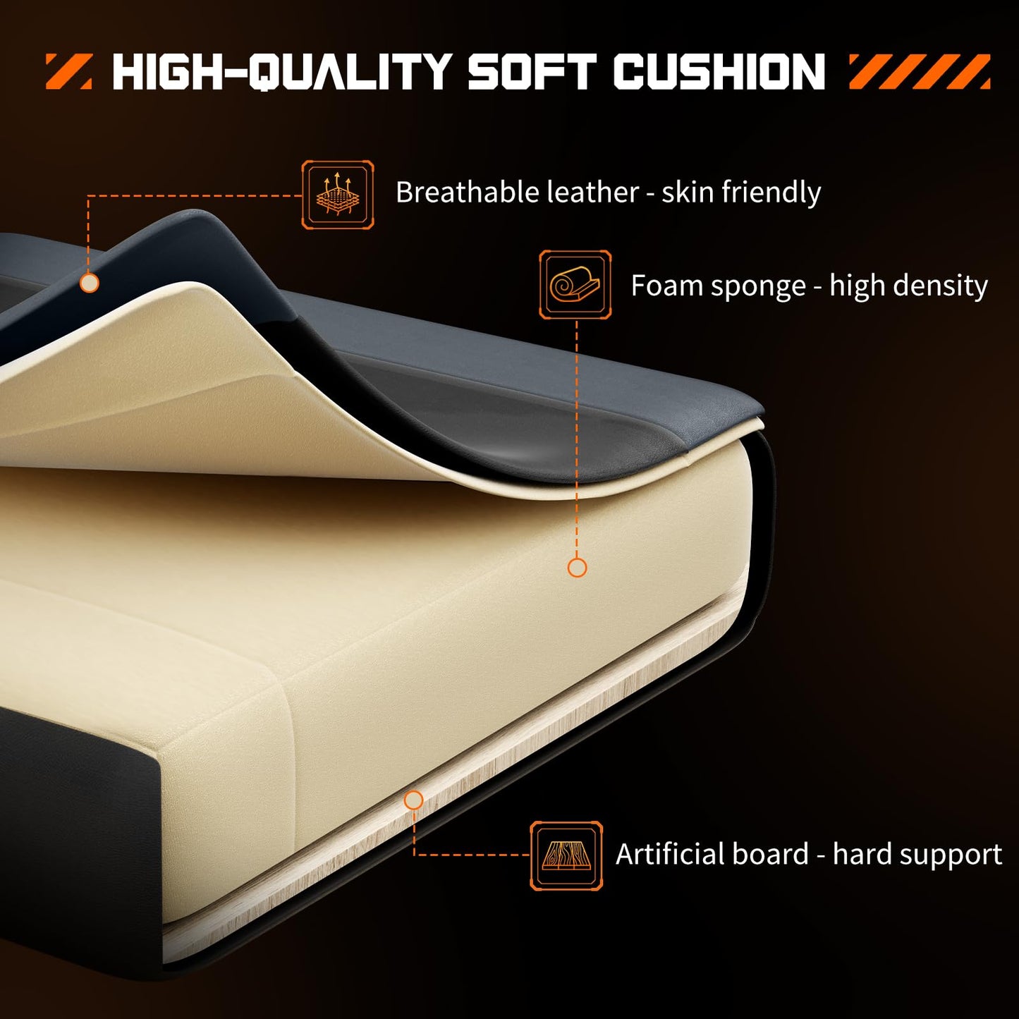 White Pink Gaming Chair with Footrest & Headrest, PU Leather Reclining Office Chair