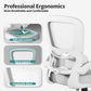 White Ergonomic Office Chair – Mesh Desk Chair with Adjustable Lumbar Support, Comfortable Executive