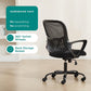 Ergonomic Home Office Chair – Mid-Back Mesh Computer Desk Chair with Lumbar Support