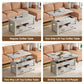 Lift Top Coffee Table – Convertible Espresso Table with Drawers & Hidden Storage,