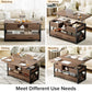 40" Lift Top Coffee Table,4 in 1 Multi-Function Lift Coffee Tables with Storage Drawers