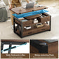40" Lift Top Coffee Table,4 in 1 Multi-Function Lift Coffee Tables with Storage Drawers