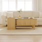 Extendable Coffee Table with Side Table,Reversible Living Room Table with Lifting