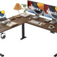 L Shaped Standing Desk 63 x 55 inch Adjustable Height, Electric Corner Standing Desk,