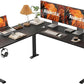 L Shaped Standing Desk 63 x 55 inch Adjustable Height, Electric Corner Standing Desk,