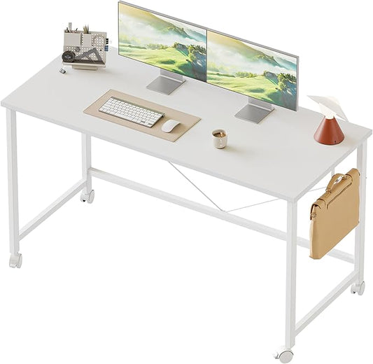 Computer Desk 48 X 24 inch, Gaming Desk for Small Spaces, Modern Simple Style